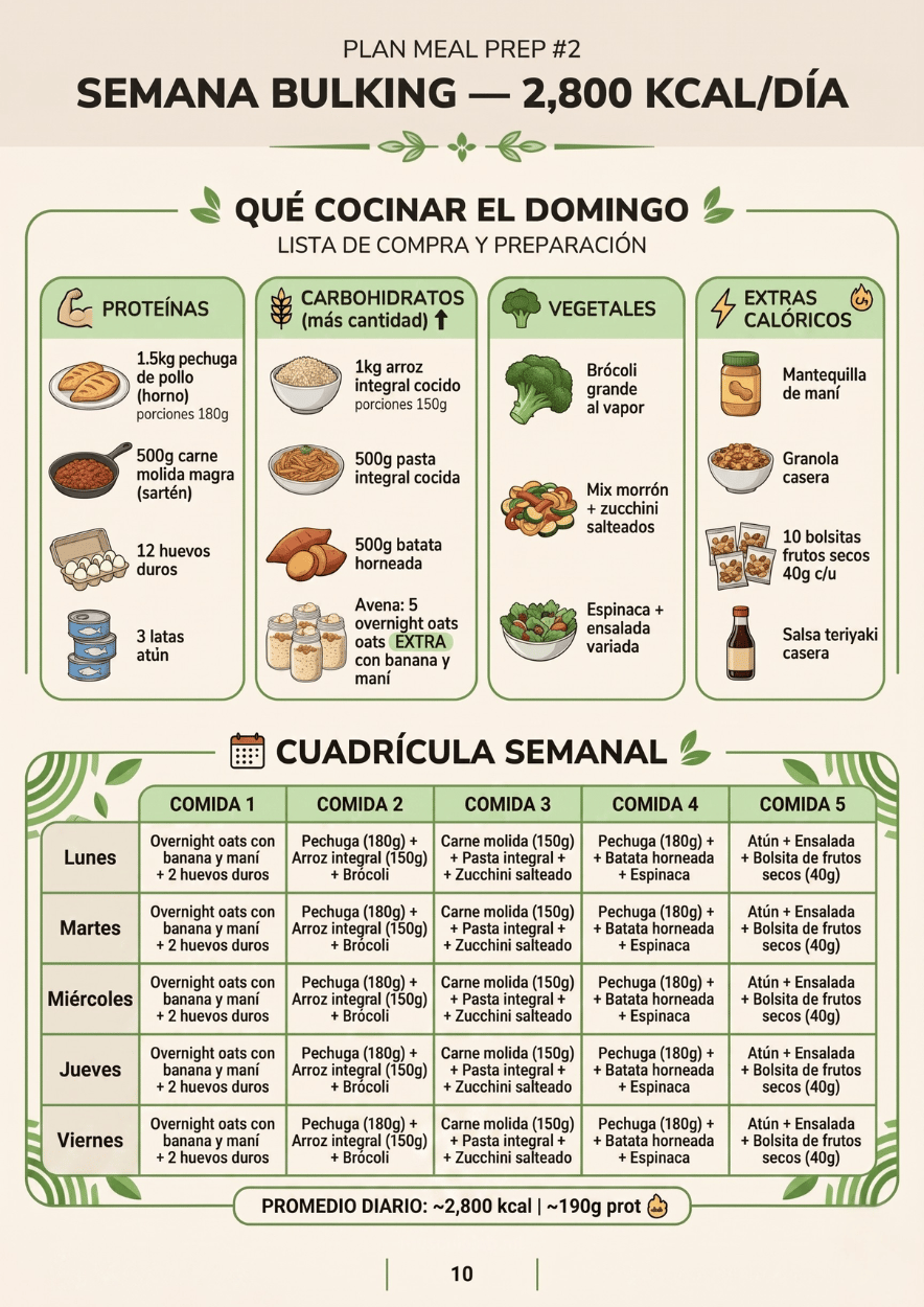 Plan Bulking Meal Prep