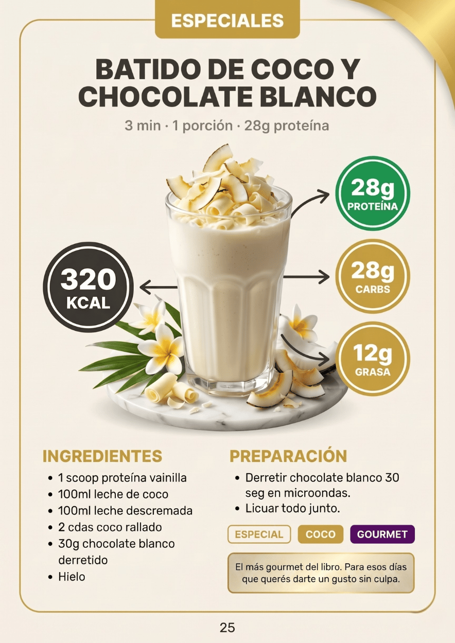 Batido de Coco y Chocolate