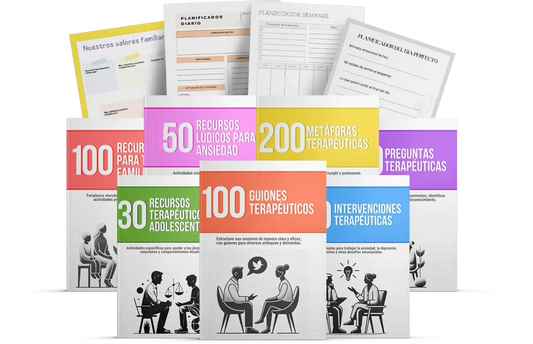 Mega paquete de 1200 Herramientas Terapéuticas + BONOS Exclusivos
